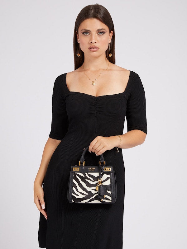 Petit sac à main imprimé zébré Guess HWZH78 70730 BZE Katey Mini