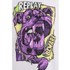 T-shirt imprim chien Replay M6466