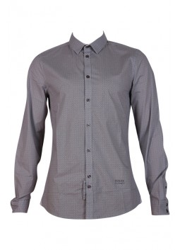 Chemise Guess M64H15W7VX0 Micro All Over gris