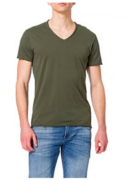 T-shirt en coton kaki Replay M3591
