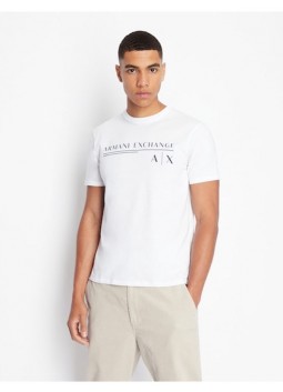 T-shirt en coton blanc Armani 6LZTCE