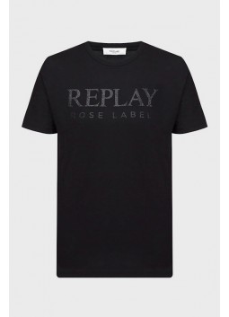 T-shirt imprim rose Replay W3566H