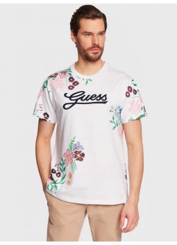 T-shirt imprime fleurs Guess M3GI07