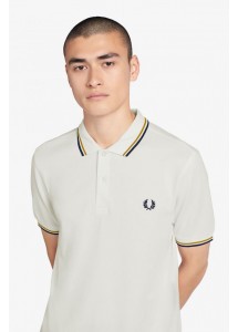 Polo blanc et or Fred Perry M3600