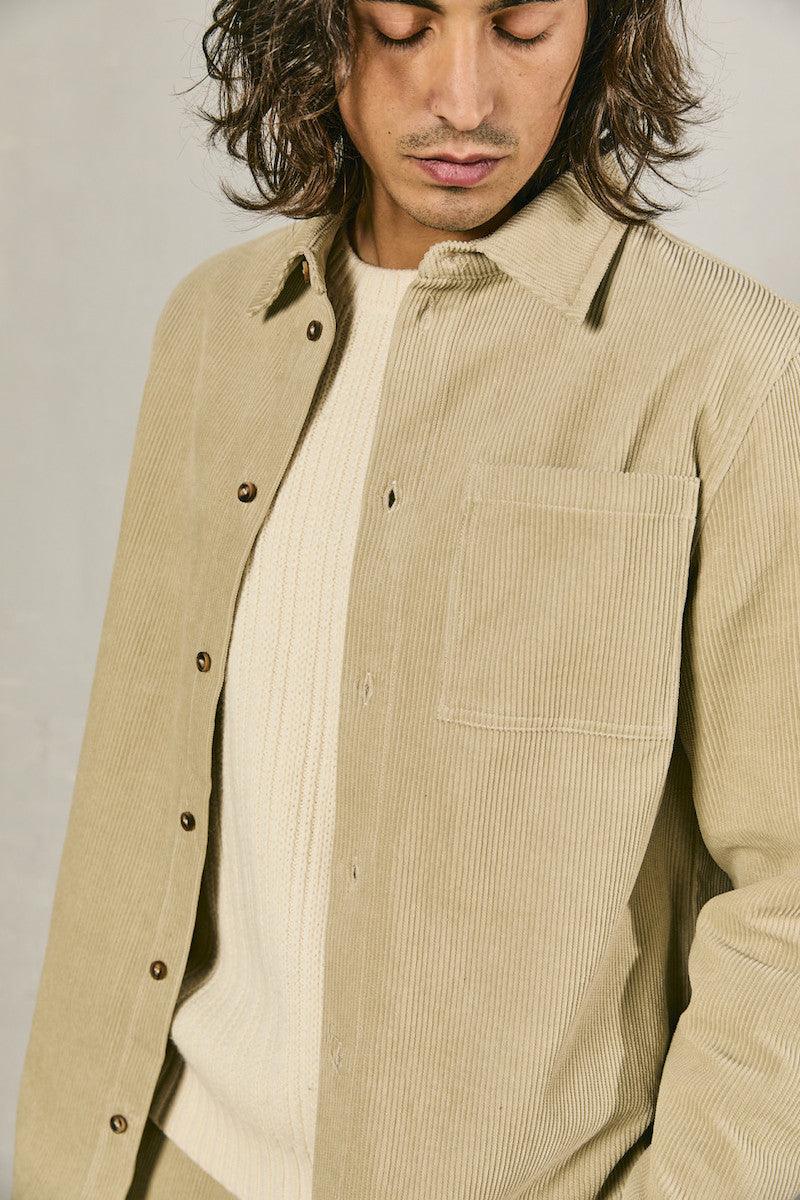 Sur chemise en velours pour homme