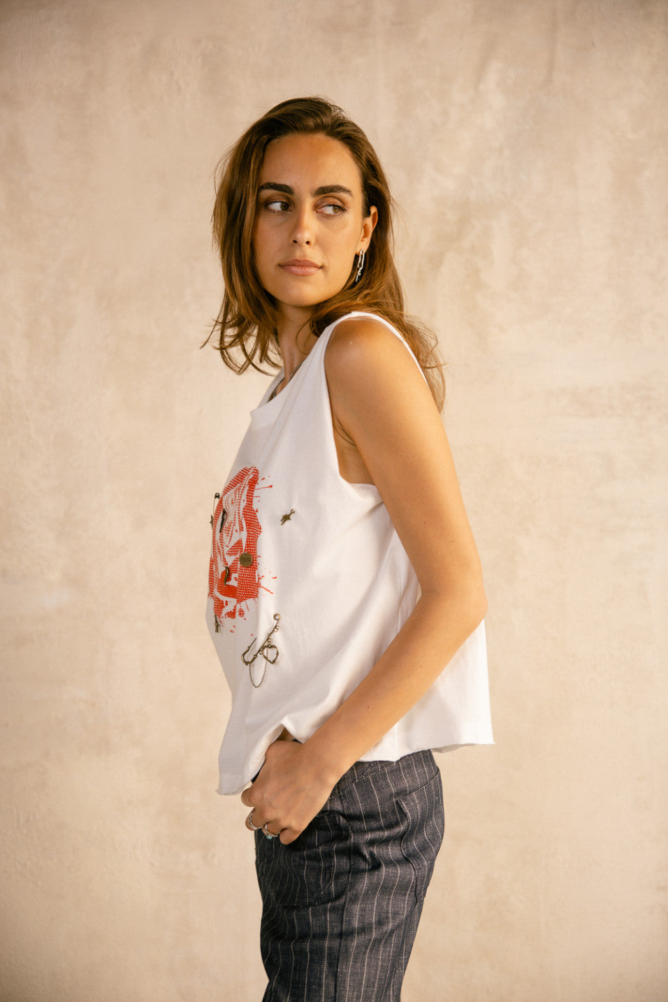 Débardeur rock pour femme Freeman