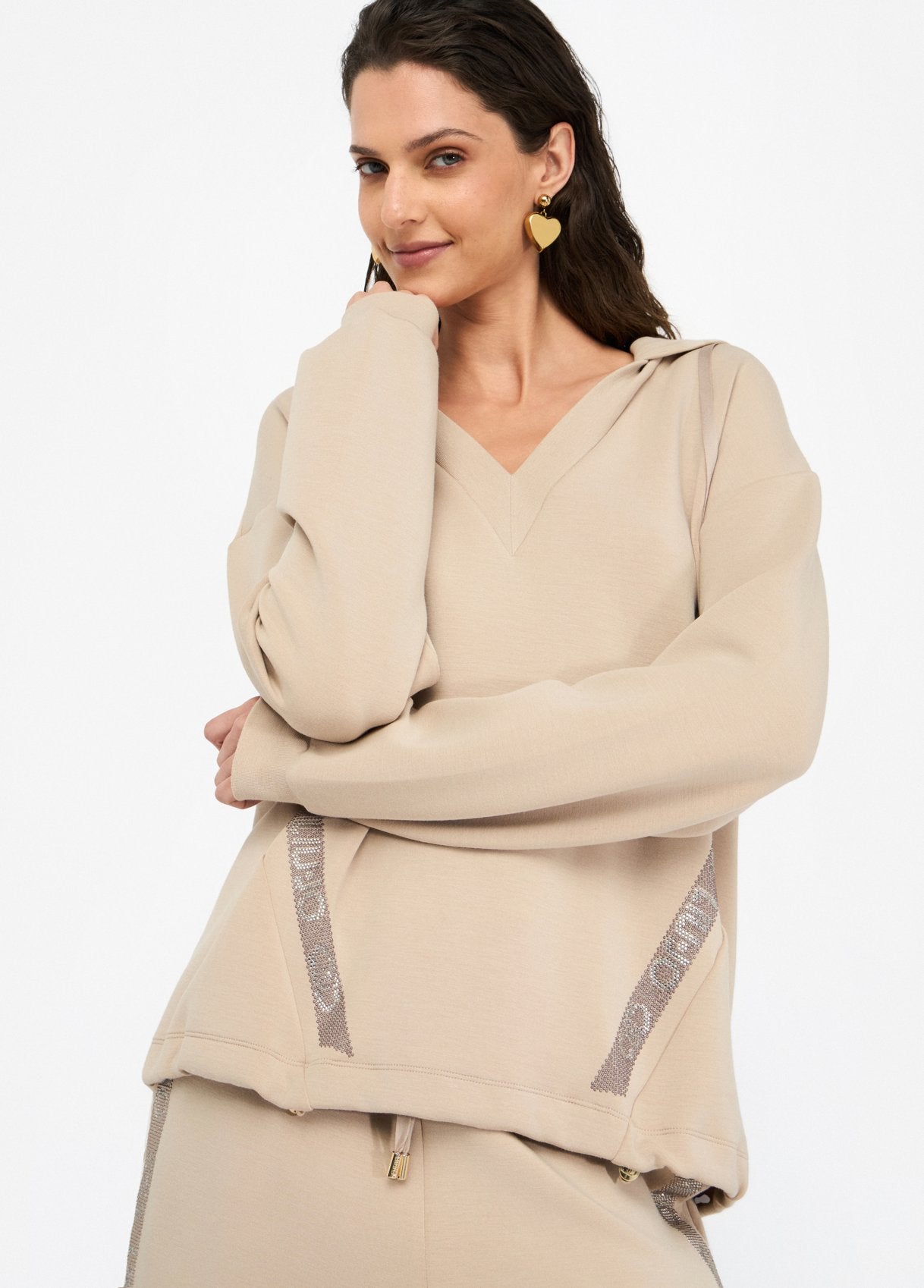 Sweat capuche en néoprène LIu Jo