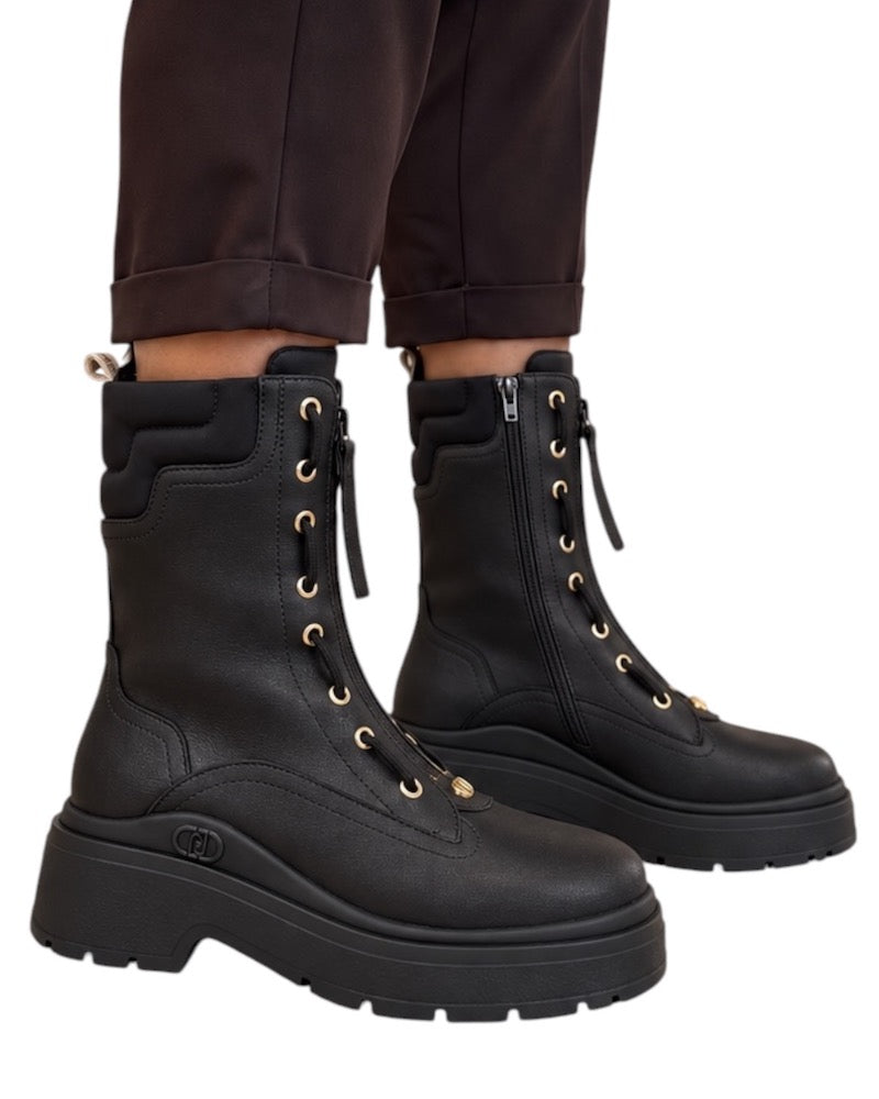 Bottines femmes façon Rangers Liu Jo noir