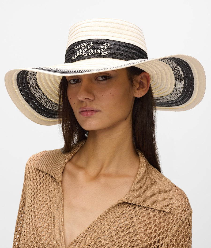 Large chapeau de soleil Karl Lagerfeld