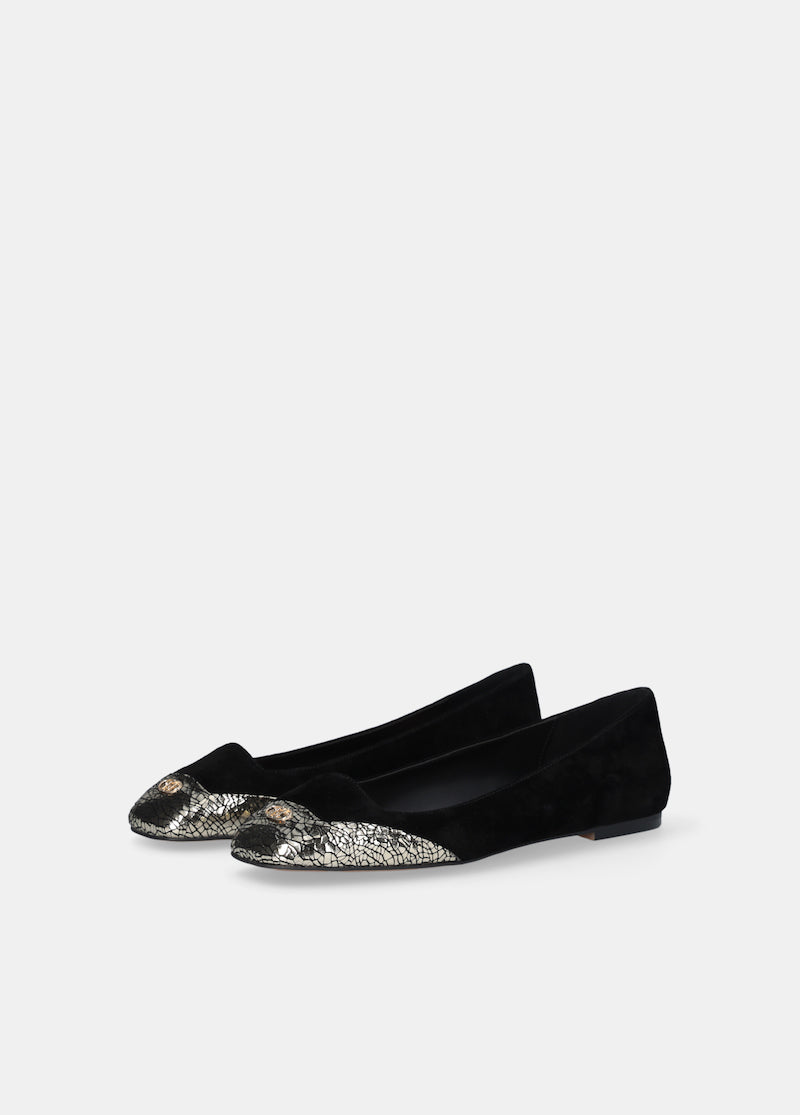 Ballerines en daim bout doré Liu Jo