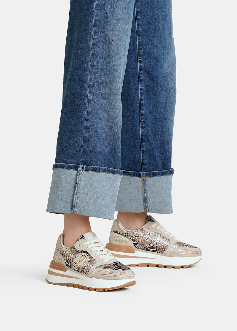 Baskets femme LIu Jo python