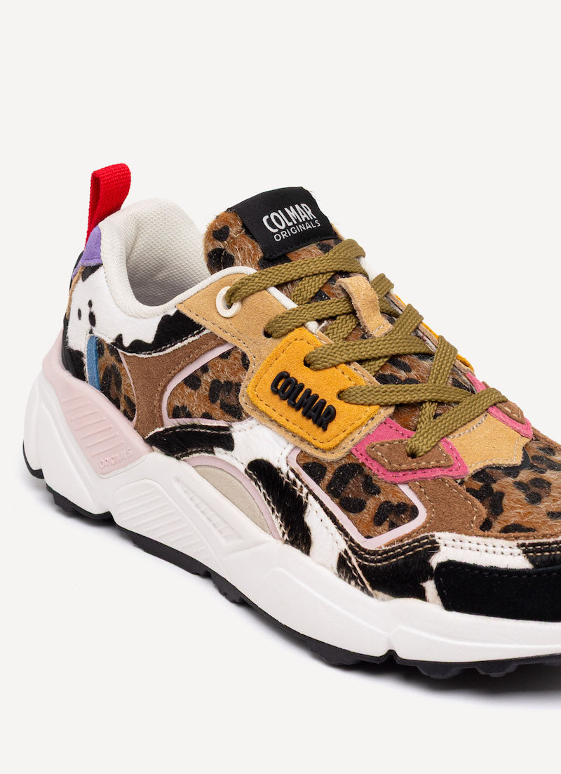 Basket Femme COLMAR GARNER MIX Multicolor animalier