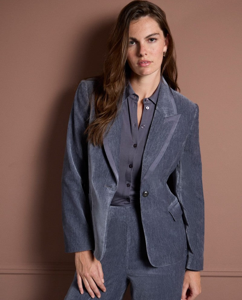 Veste de blazer en velours Surkana