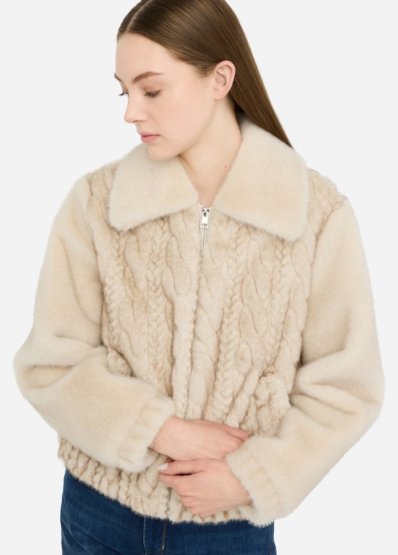 Bomber femme Liu Jo façon fourrure