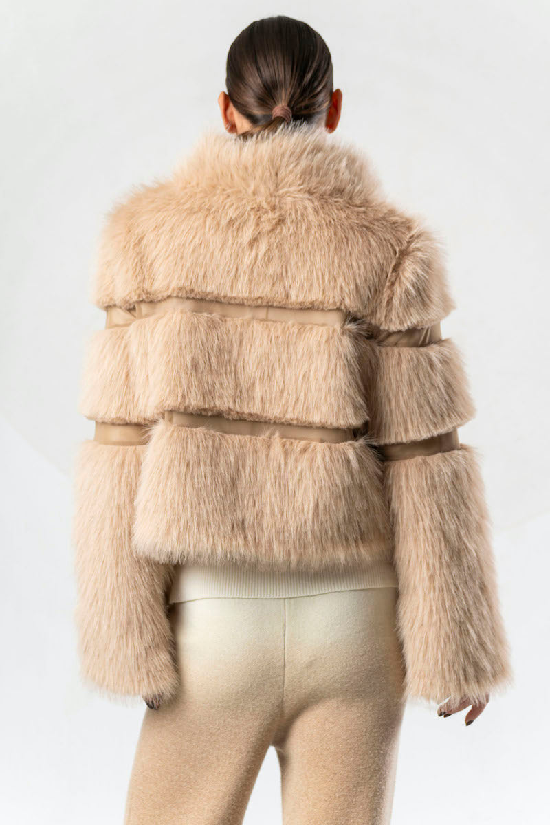 Veste en fourrure écologique Elisa Cavaletti