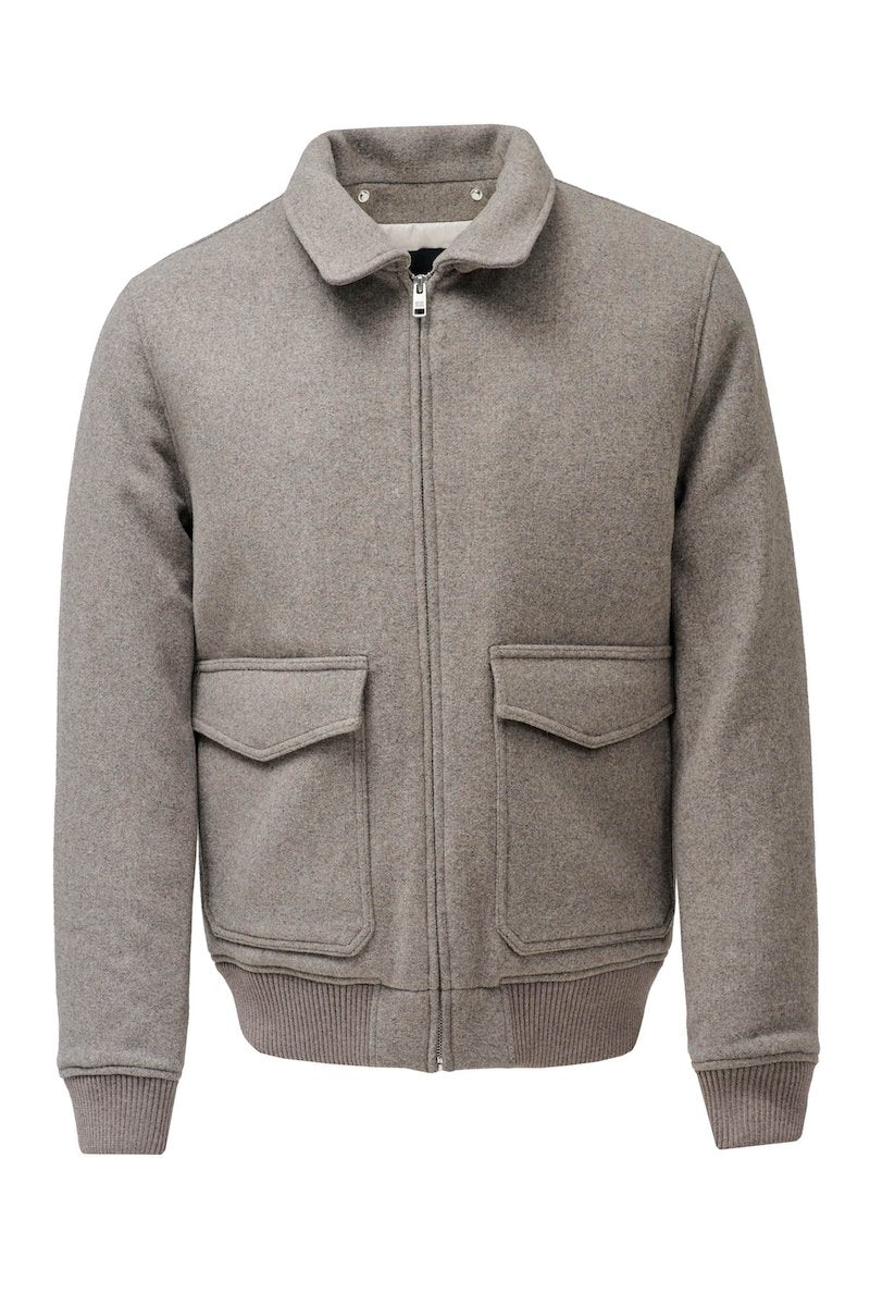 Bomber homme en drap de laine de chez Salsa
