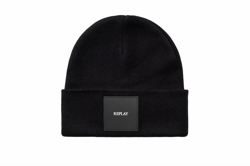 Bonnet mixte Replay Jeans noir