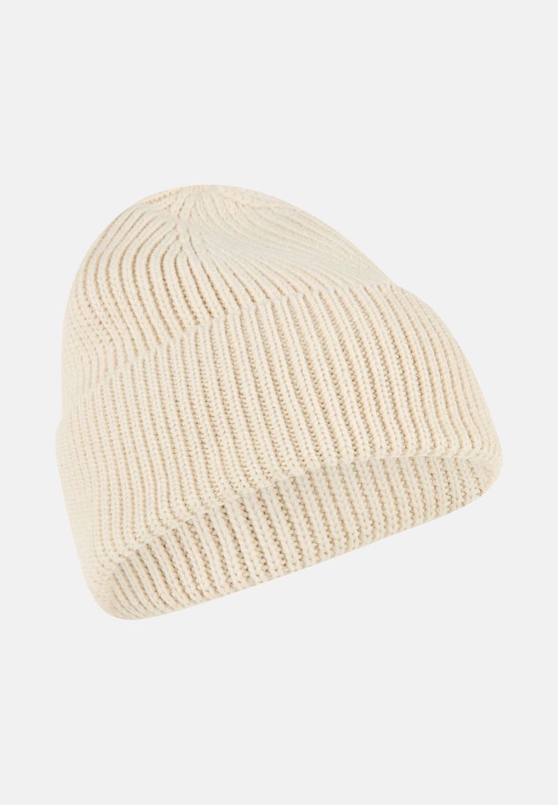 Bonnet en maille blanc cassé Camel Active