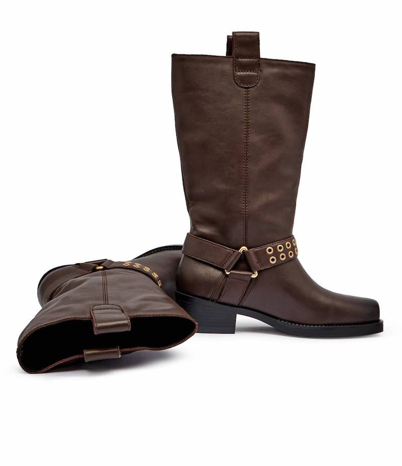 Santiags en cuir noir Liu Jo