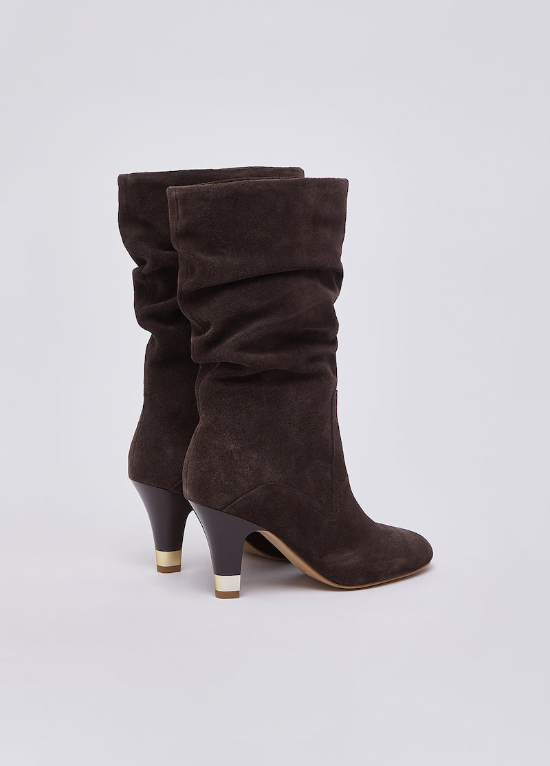 Bottes en cuir veloutée liu jo