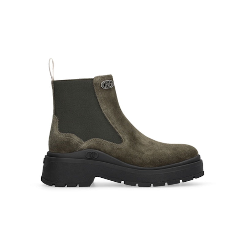 Bottines en cuir kaki Liu Jo