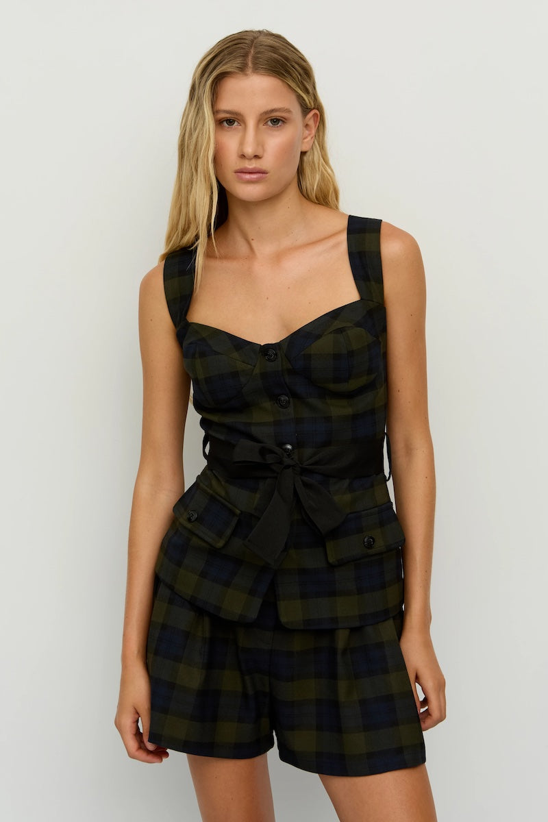 Bustier écossais de chez BSB fashion