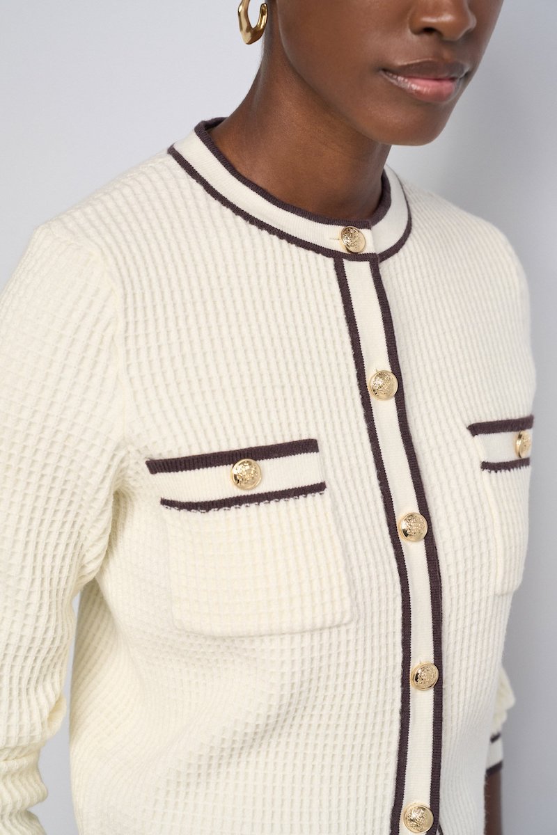 Cardigan femme d'inspiration Chanel par Salsa Jeans