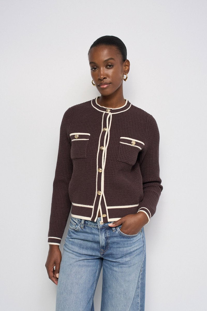 Cardigan femme gaufré par Salsa Jeans