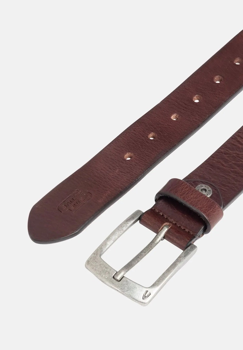 Ceinture en cuir marron régléable Camel Active