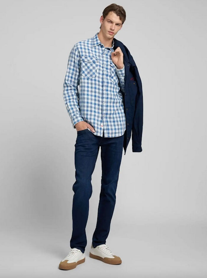 Chemise à carreaux homme Replay Jeans