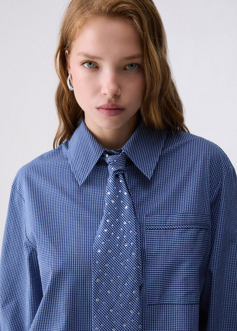 Chemise en popeline avec cravatte Liu Jo