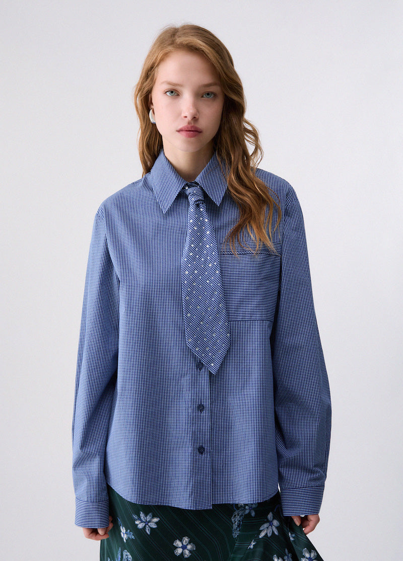 Chemise en popeline avec cravatte Liu Jo