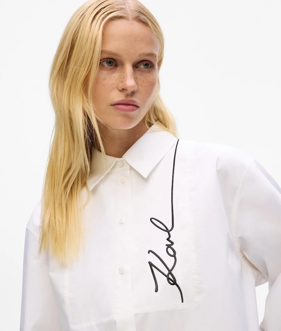 Chemise en popeline femme Karl Lagerfeld