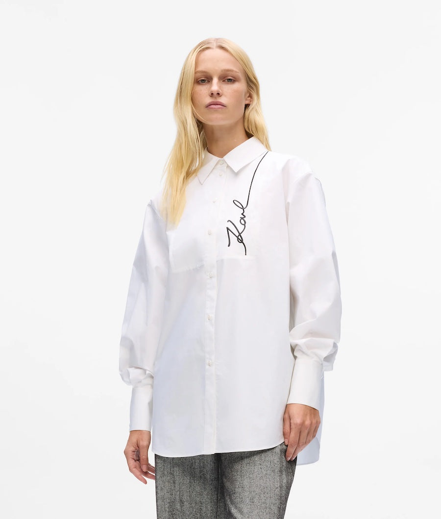 Chemise en popeline femme Karl Lagerfeld