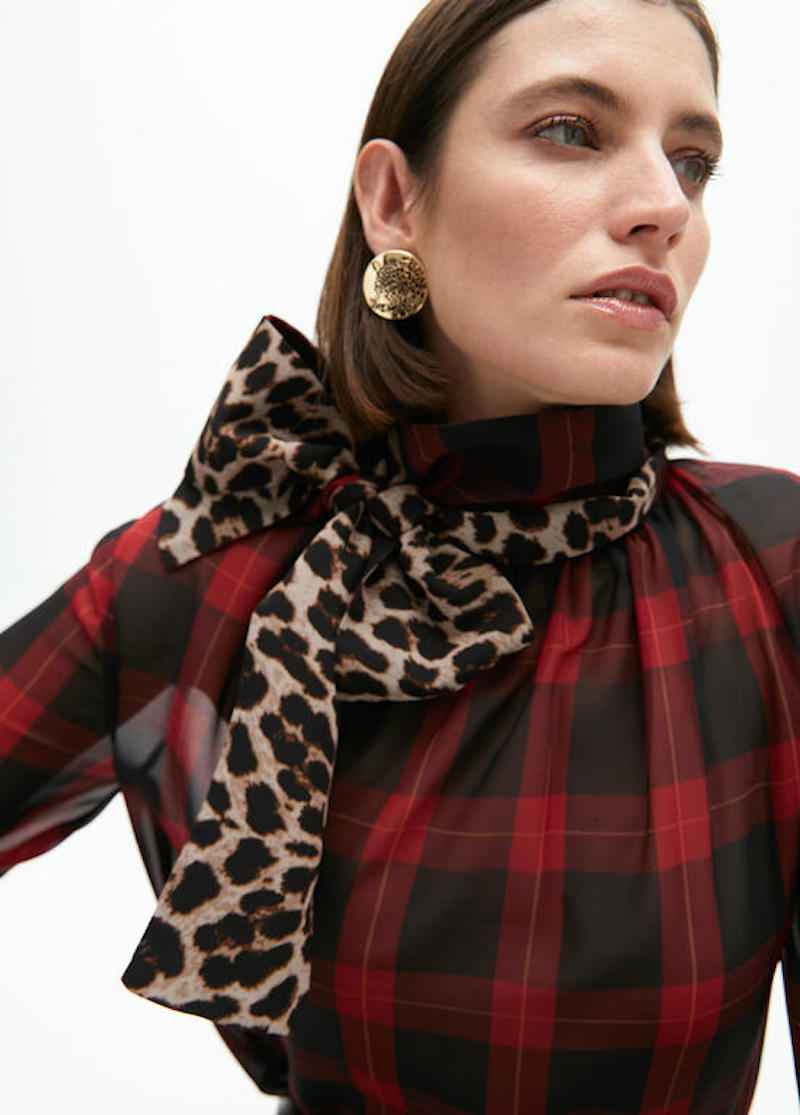 Chemise en mousseline tartan Lola Casademunt
