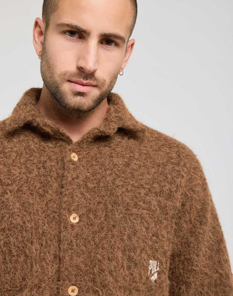 Chemise GEKO COTTABROWN marron signé PULLIN