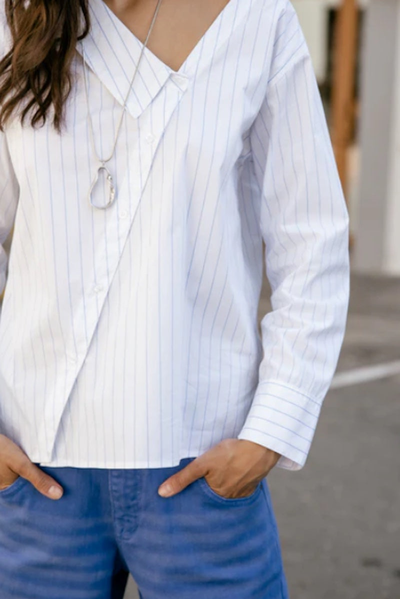 Chemise femme au col décalé Freeman T