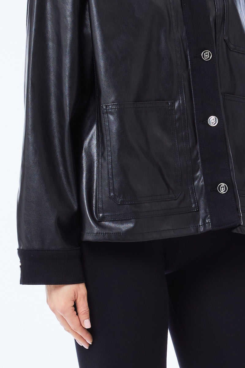 Chemise en coton enduit Liu Jo