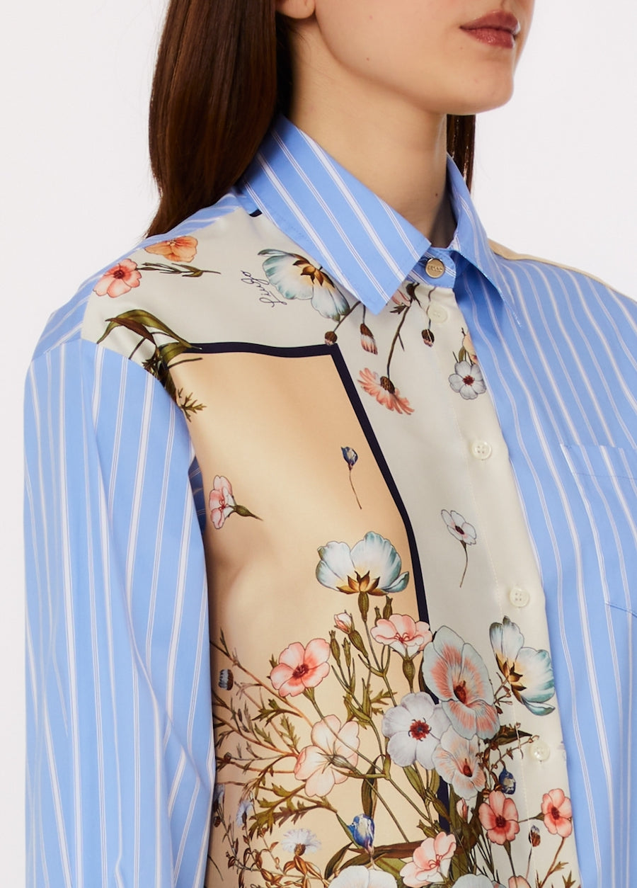 Chemise femme bi matière Liu Jo