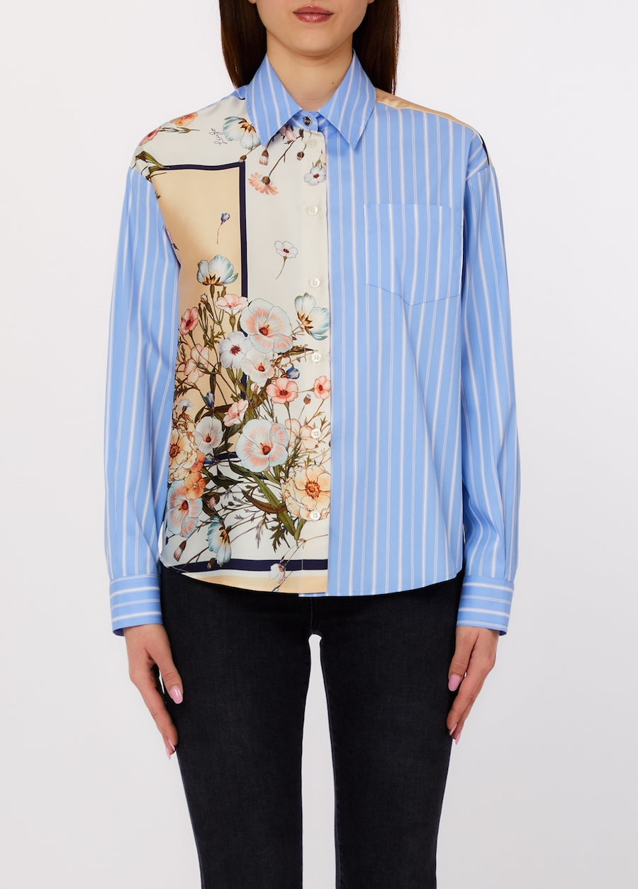 Chemise femme bi matière Liu Jo