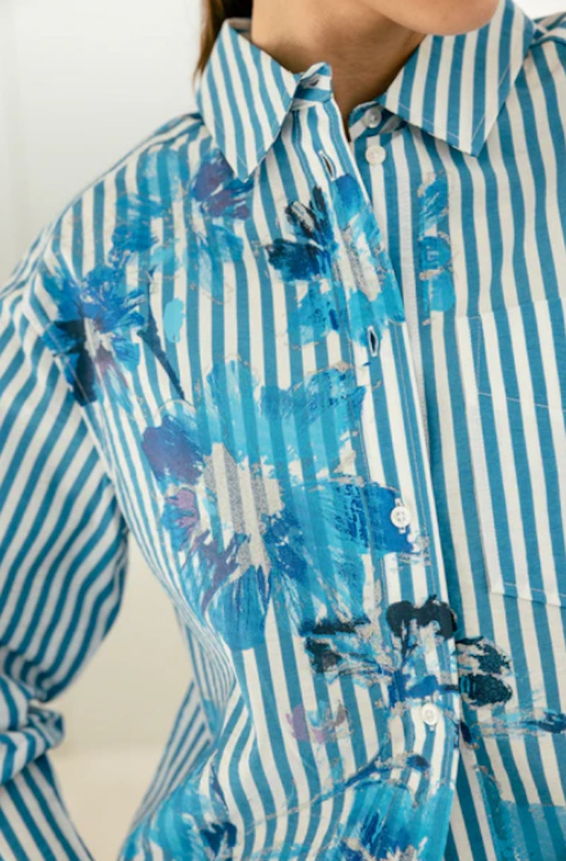 Chemise femme rayé et florale Freeman T