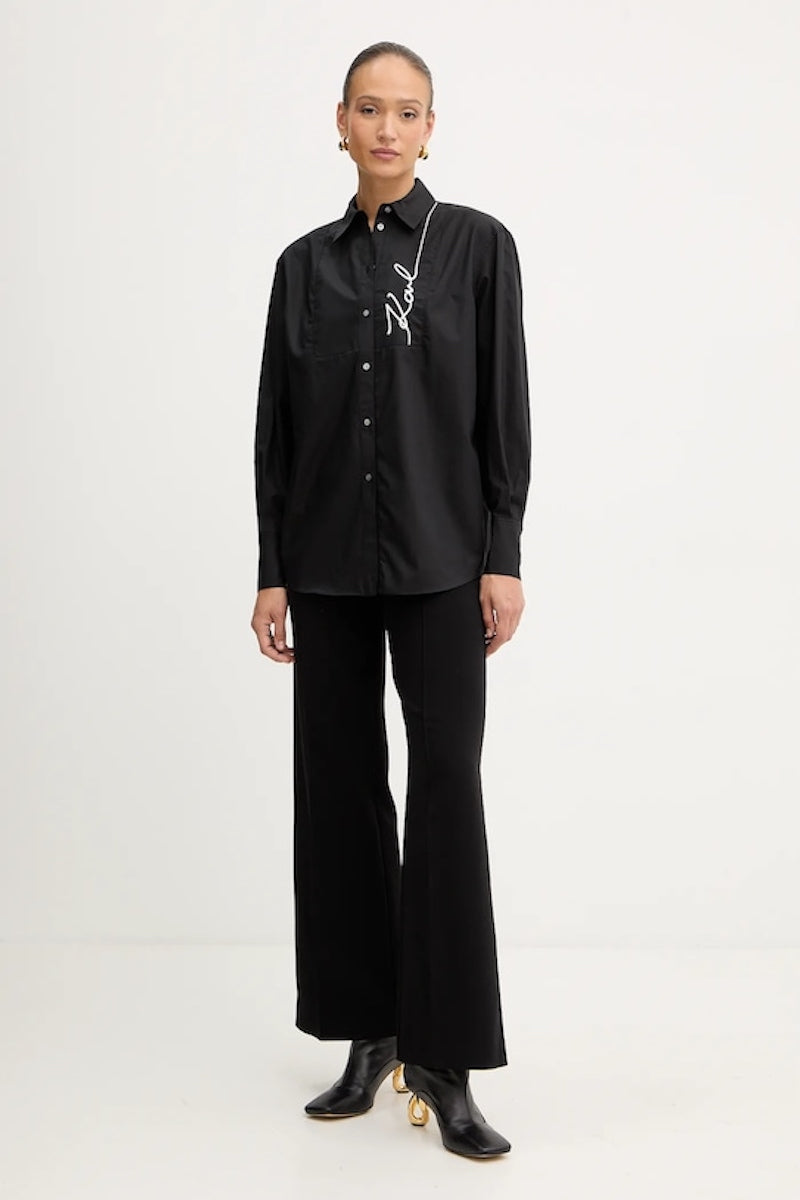 Chemise signature Karl Lagerfeld pour femme