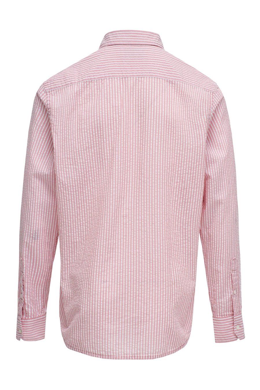 Chemise homme rayée rose de chez Salsa