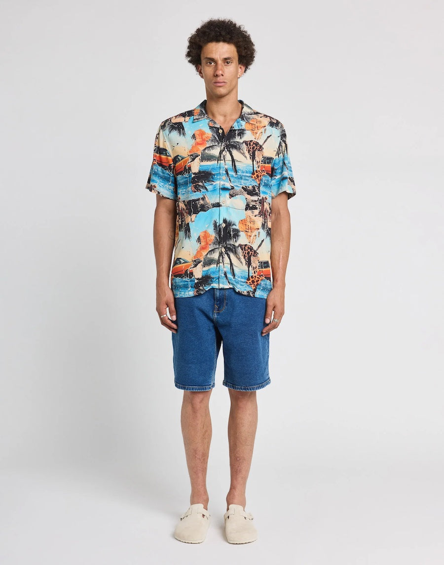 Chemise manches courtes PULLIN imprimé original