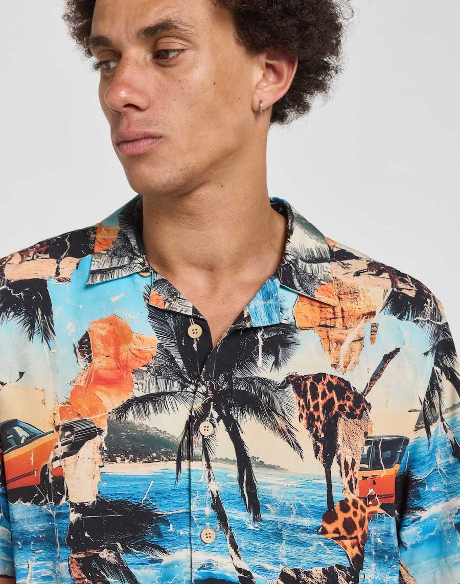 Chemise manches courtes PULLIN imprimé original