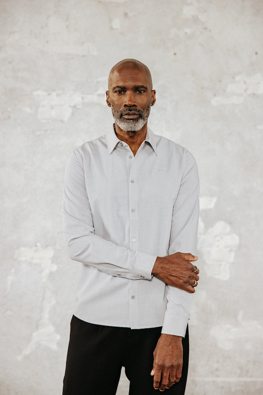 Chemise homme gris perle Freeman T