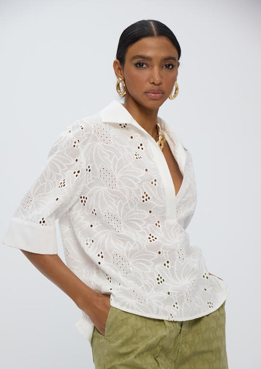 Chemise femme broderie anglaise Lola casademunt
