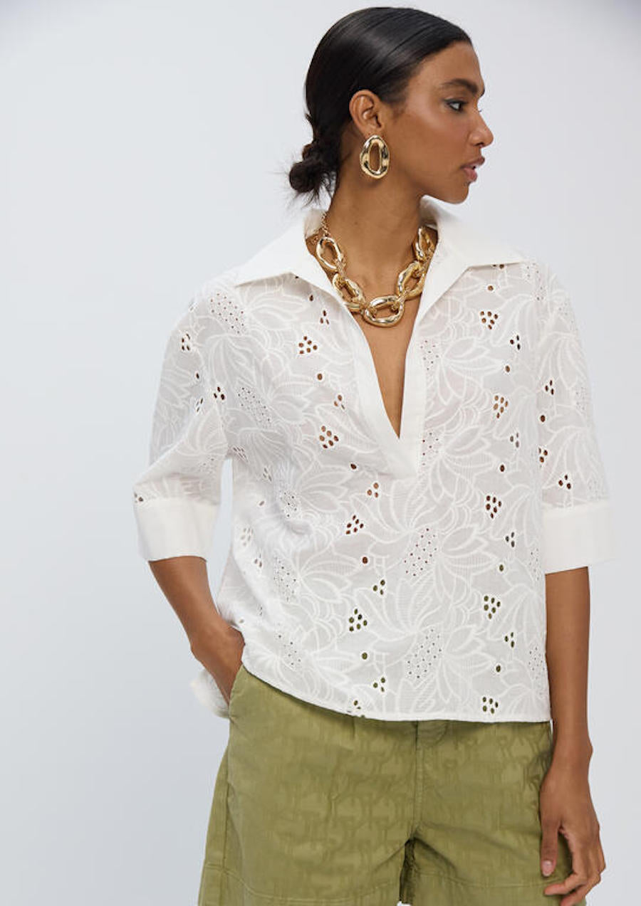 Chemise femme broderie anglaise Lola casademunt