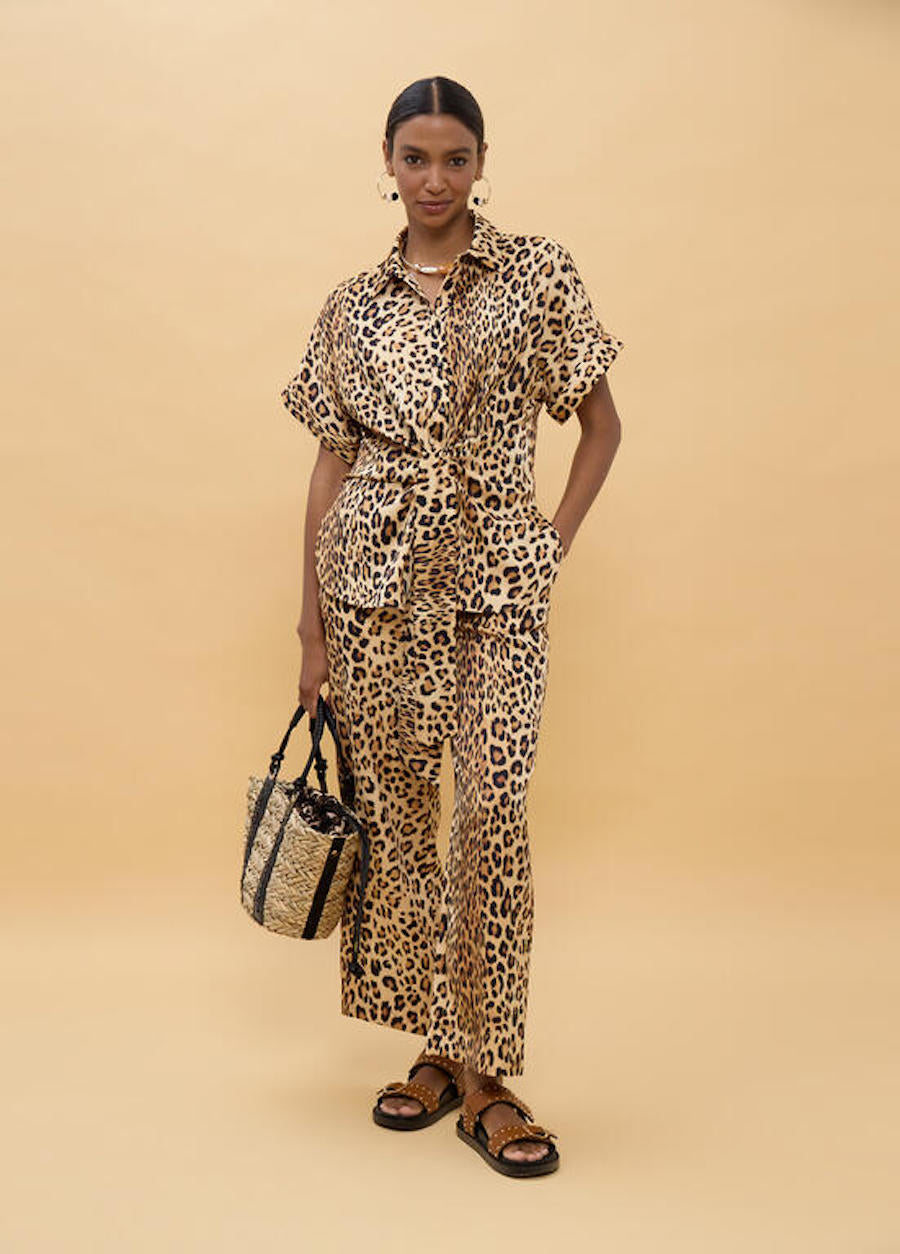 Chemisier femme Lola casademunt imprimé leopard