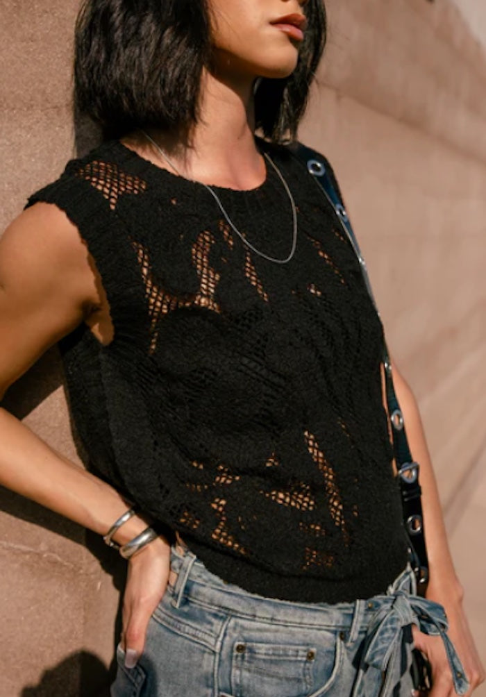 Débardeur femme Freeman T en crochet